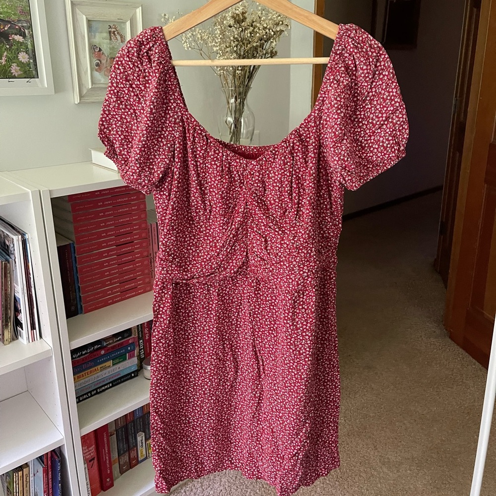 Hollister | Floral Red Dress
